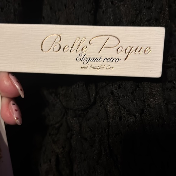 Belle Poque black retro pinup top - Picture 6 of 11